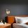 Stylish Wall Lamp with Metal Body & Glass Cap, 15 cm Diameter, 25 cm Height, E27 Socket, Black & Amber | Perfect for Modern Decor, IP20 Rated
