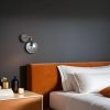 Stylish Wall Lamp with Metal Body & Glass Cap, 15 cm Diameter, 25 cm Height, E27 Socket, Black/Fume/Gold | Elegant Lighting for Modern Spaces