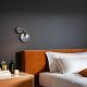 Stylish Wall Lamp with Metal Body & Glass Cap, 15 cm Diameter, 25 cm Height, E27 Socket, Black/Fume/Gold | Elegant Lighting for Modern Spaces