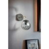 Stylish Wall Lamp with Metal Body & Glass Cap, 15 cm Diameter, 25 cm Height, E27 Socket, Black/Fume/Gold | Elegant Lighting for Modern Spaces