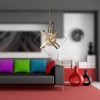 Glamorous Chandelier with Metal Body, Adjustable Height 70 cm, 25 cm Cap Diameter, E27 Socket Max 40W | Elegant Lighting for Modern Spaces