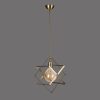 Glamorous Chandelier with Metal Body, Adjustable Height 70 cm, 25 cm Cap Diameter, E27 Socket Max 40W | Elegant Lighting for Modern Spaces