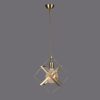 Glamorous Chandelier with Metal Body, Adjustable Height 70 cm, 25 cm Cap Diameter, E27 Socket Max 40W | Elegant Lighting for Modern Spaces