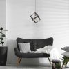 Elegant Metal Chandelier, Copper Coated, Adjustable Height 65 cm, 26 cm Diameter | E27 Socket, Max 40W | Perfect for Modern Living Spaces & Dining Areas