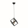 Elegant Metal Chandelier, Copper Coated, Adjustable Height 65 cm, 26 cm Diameter | E27 Socket, Max 40W | Perfect for Modern Living Spaces & Dining Areas