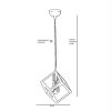 Elegant Metal Chandelier, Copper Coated, Adjustable Height 65 cm, 26 cm Diameter | E27 Socket, Max 40W | Perfect for Modern Living Spaces & Dining Areas