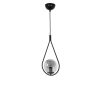 Industrial Scandinavian Chandelier, 70 cm Height, 20 cm Diameter | 100% Metal, Black Finish, E27 Socket, Max 40W | Stylish Lighting for Modern Spaces