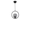 Industrial Scandinavian Chandelier, 70 cm Height, 30 cm Diameter | 100% Metal, Black Finish, E27 Socket, Max 40W | Stylish Lighting for Modern Spaces