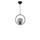 Industrial Scandinavian Chandelier, 70 cm Height, 30 cm Diameter | 100% Metal, Black Finish, E27 Socket, Max 40W | Stylish Lighting for Modern Spaces