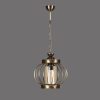 Glamorous Chandelier with Metal Body, Adjustable Height 60 cm, Glass Cap (28 cm Diameter, 23 cm Height) | E27 Socket, Max 40W | Elegant Lighting for Modern Spaces