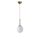Opviq, 846STL2824, Glam Scandinavian Chandelier, 70 cm Height, 16 cm Diameter | 100% Metal, E27 Socket, Oven Dried Paint, Tumbled Coating | Elegant White Design for Modern Spaces