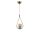 Glam Scandinavian Chandelier, 70 cm Height, 20 cm Diameter | 100% Metal, White & Copper, E27 Max 40W | Elegant Lighting for Modern Spaces