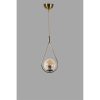 Glam Scandinavian Chandelier, 70 cm Height, 20 cm Diameter | 100% Metal, White & Copper, E27 Max 40W | Elegant Lighting for Modern Spaces