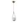 Opviq, 846STL2866, Glam Scandinavian Chandelier, 70 cm Height, 20 cm Diameter | 100% Metal, E27 Socket, White & Copper | Elegant Lighting for Modern Spaces
