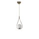 Glam Scandinavian Chandelier, 70 cm Height, 20 cm Diameter | 100% Metal, E27 Socket, White & Copper | Elegant Lighting for Modern Spaces