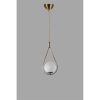 Glam Scandinavian Chandelier, 70 cm Height, 20 cm Diameter | 100% Metal, E27 Socket, White & Copper | Elegant Lighting for Modern Spaces