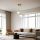 Opviq, 846STL5168, Elegant Metal Chandelier with Glass Cap, 25 cm Diameter, Adjustable Height 70 cm, E27 Socket, White & Gold Finish | Perfect for Modern Interiors