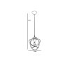 Elegant Antique Metal Chandelier, 25 cm Diameter, 70 cm Height, Adjustable, E27 Socket Max 40W, IP20 | Perfect for Living Room & Dining Spaces