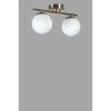 Elegant Chandelier with Metal Body & Glass Cap, 15 cm Diameter, 20 cm Height, 36 cm Length | E27 Socket, Max 40W, Matte Chrome & White Finish | Stylish Lighting for Modern Spaces