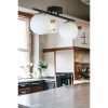Elegant Black & White Chandelier, Metal Body, 15 cm Diameter, 20 cm Height, 36 cm Length, E27 Socket, Max 40W, Stylish Lighting for Modern Spaces