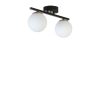 Elegant Black & White Chandelier, Metal Body, 15 cm Diameter, 20 cm Height, 36 cm Length, E27 Socket, Max 40W, Stylish Lighting for Modern Spaces