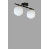 Elegant Black & White Chandelier, Metal Body, 15 cm Diameter, 20 cm Height, 36 cm Length, E27 Socket, Max 40W, Stylish Lighting for Modern Spaces