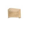 Stylish Wall Lamp with Metal Body & Bamboo Cap, 20 cm Height, 30 cm Length, Beige | E27 Socket, Max 40W, IP20 | Perfect for Modern Decor