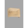 Stylish Wall Lamp with Metal Body & Bamboo Cap, 20 cm Height, 30 cm Length, Beige | E27 Socket, Max 40W, IP20 | Perfect for Modern Decor