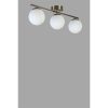 Elegant Chandelier with Metal Body & Glass Cap, 15 cm Diameter, 20 cm Height, 56 cm Length | E27 Socket, Max 40W, Matte Chrome & White Finish | Stylish Lighting for Modern Spaces