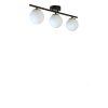 Elegant Black & White Chandelier, Metal Body, 15 cm Diameter, 20 cm Height, 56 cm Length, E27 Socket, Max 40W, Stylish Lighting for Modern Spaces
