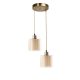 Glam Scandinavian Chandelier, 70 cm Height, 25 cm Diameter | 100% Metal, Copper Finish, E27 Socket, Max 40W | Elegant Lighting for Modern Spaces