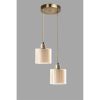 Glam Scandinavian Chandelier, 70 cm Height, 25 cm Diameter | 100% Metal, Copper Finish, E27 Socket, Max 40W | Elegant Lighting for Modern Spaces
