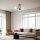 Elegant Metal Chandelier with Glass Cap, 40 cm Diameter, 30 cm Height | E27 Socket, Max 40W | White & Gold Finish | Perfect for Modern Interiors