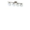Elegant Chandelier with Metal Body & Glass Cap, 15 cm Diameter, 20 cm Height, 75 cm Length | E27 Socket, Max 40W, Matte Chrome & White Finish | Stylish Lighting for Modern Spaces