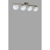 Elegant Chandelier with Metal Body & Glass Cap, 15 cm Diameter, 20 cm Height, 75 cm Length | E27 Socket, Max 40W, Matte Chrome & White Finish | Stylish Lighting for Modern Spaces