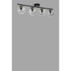 Elegant Black & Fume Chandelier, Metal Body, 15 cm Diameter, 20 cm Height, 75 cm Length, E27 Socket, Max 40W, IP20 | Perfect for Modern Spaces