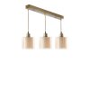 Elegant Copper Chandelier, 55 cm Length, 14 cm Diameter, 70 cm Height | 100% Metal, Adjustable Height, E27 Socket | Glam & Scandinavian Design