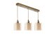 Elegant Copper Chandelier, 55 cm Length, 14 cm Diameter, 70 cm Height | 100% Metal, Adjustable Height, E27 Socket | Glam & Scandinavian Design