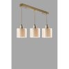 Elegant Copper Chandelier, 55 cm Length, 14 cm Diameter, 70 cm Height | 100% Metal, Adjustable Height, E27 Socket | Glam & Scandinavian Design