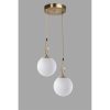 Glam Scandinavian Chandelier, 70 cm Height, 25 cm Diameter | 100% Metal, E27 Socket, Oven Dried Paint, Tumbled Coating | Elegant White Design for Modern Spaces