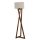 Elegant Copper Floor Lamp, Wooden Body, 150 cm Height, 45 cm Fabric Cap, E27 Socket, On/Off Switch | Stylish Lighting for Modern Home Decor