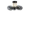 Elegant Metal Chandelier, 45 cm Diameter, 30 cm Height | Black & Fume Finish | E27 Socket, Max 40W | Stylish Lighting for Modern Spaces