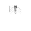 Elegant Metal Chandelier, 45 cm Diameter, 30 cm Height | Black & Fume Finish | E27 Socket, Max 40W | Stylish Lighting for Modern Spaces