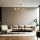 Elegant Amber & Gold Chandelier, Metal Body, 90 cm Length, 15 cm Cap Diameter, E27 Socket, 65 cm Height | Stylish Lighting for Modern Spaces, IP20 Rated