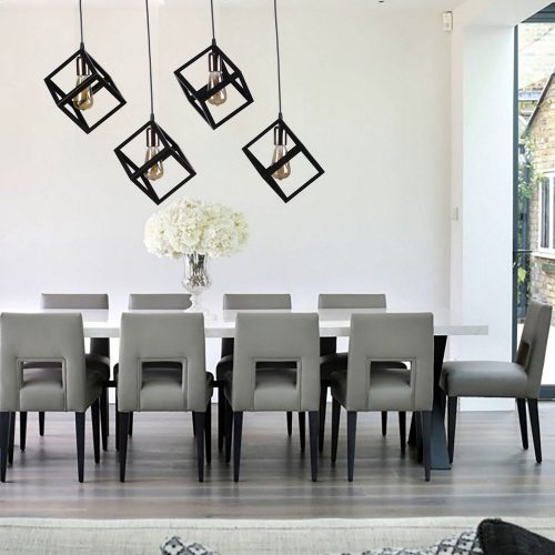 Elegant Metal Chandelier, Copper Coated, 65 cm Width, 65 cm Height, Adjustable, E27 Socket Max 40W, Perfect for Modern Home Décor & Lighting