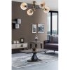 Modern Copper Chandelier, 65 cm Diameter, 35 cm Height | 100% Metal, E27 Socket, Oven Dried Paint, Tumbled Coating | Glam & Scandinavian Design