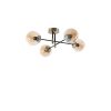 Modern Copper Chandelier, 65 cm Diameter, 35 cm Height | 100% Metal, E27 Socket, Oven Dried Paint, Tumbled Coating | Glam & Scandinavian Design
