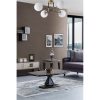 Scandinavian Chandelier, 65 cm Diameter, 35 cm Height | 100% Metal, E27 Socket, Max 40W | Elegant White Design with Oven Dried Paint & Tumbled Coating