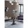 Opviq, 846STL2951, Scandinavian Chandelier, 65 cm Diameter, 35 cm Height | 100% Metal, E27 Socket, Max 40W | Elegant White Design with Oven Dried Paint & Tumbled Coating