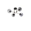 Scandinavian Chandelier, 65 cm Diameter, 35 cm Height | 100% Metal, Black & Fume Colors, E27 Socket, Oven Dried Paint | Elegant Lighting for Modern Spaces